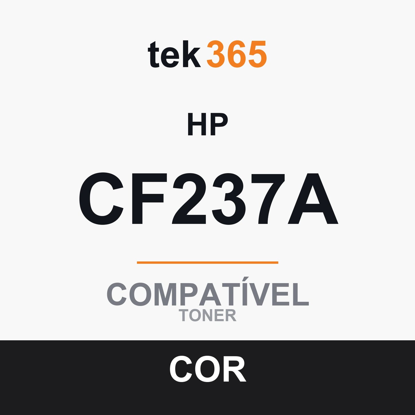 Toner compatível HP CF237X Preto