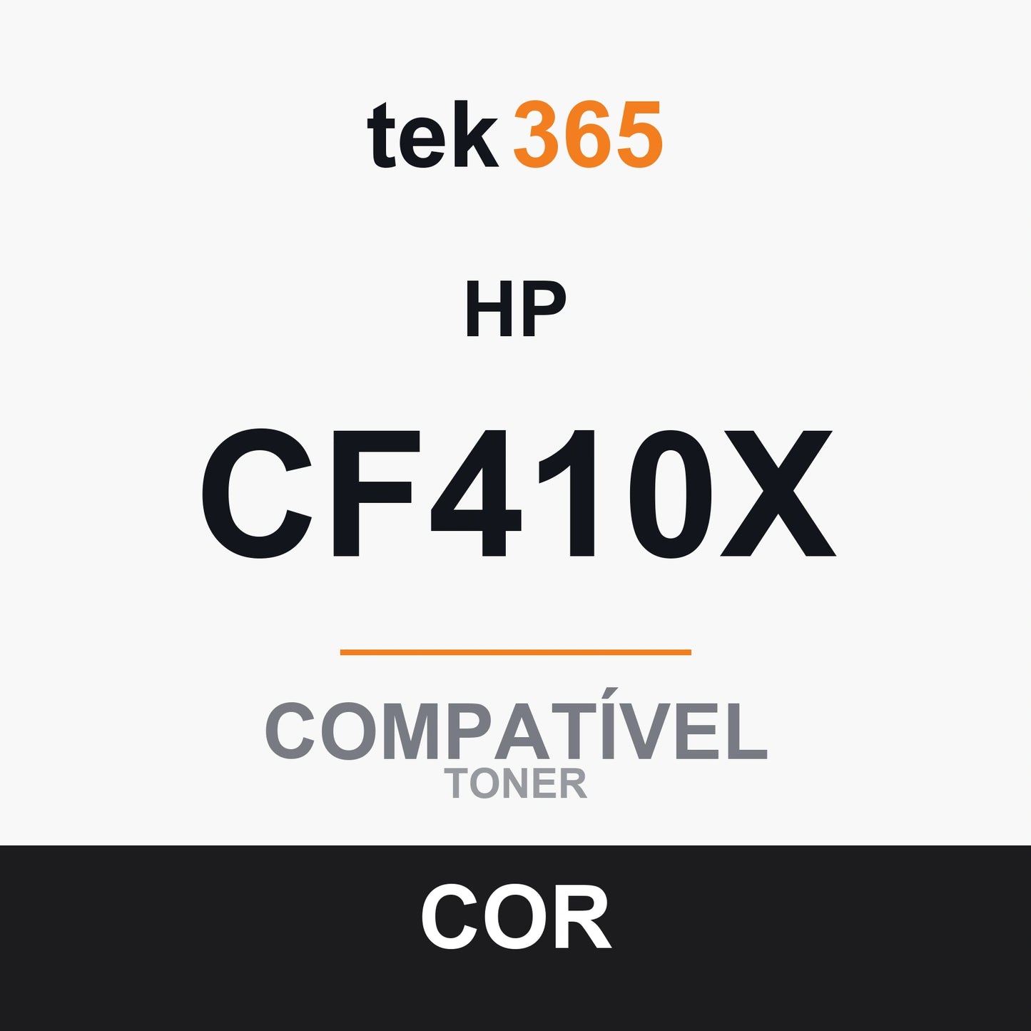Toner compatível HP CF410X/CF410A Preto