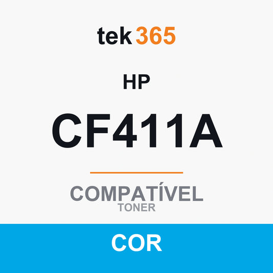 Toner compatível HP CF411X/CF411A Ciano