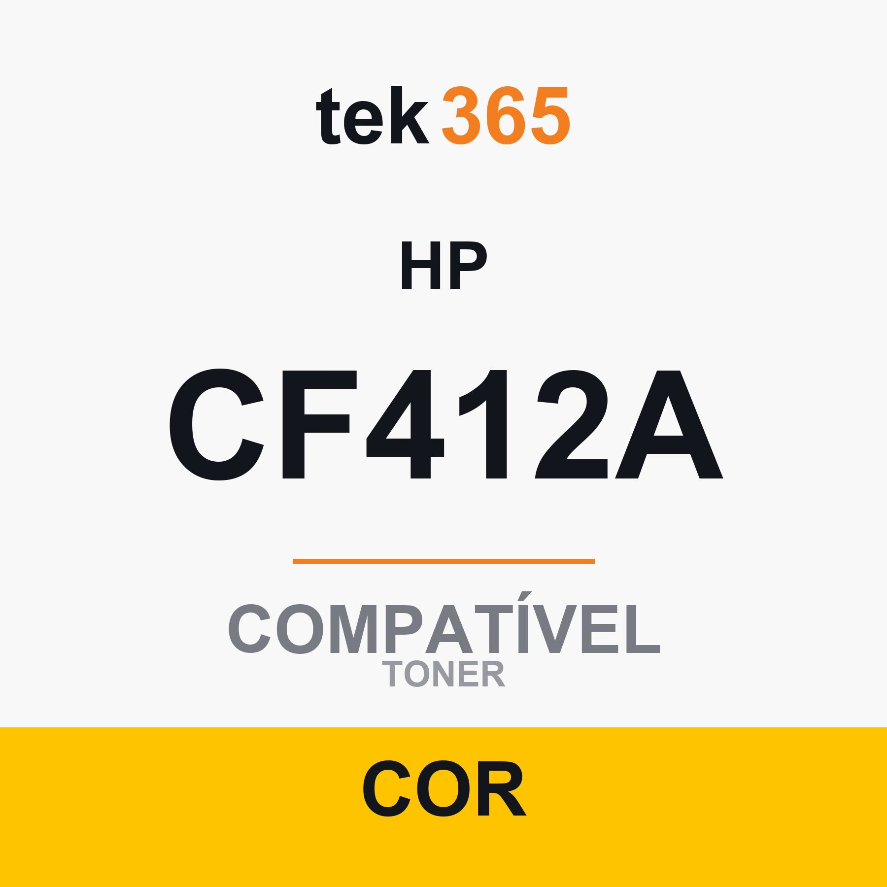 Toner original HP CF412A Amarelo