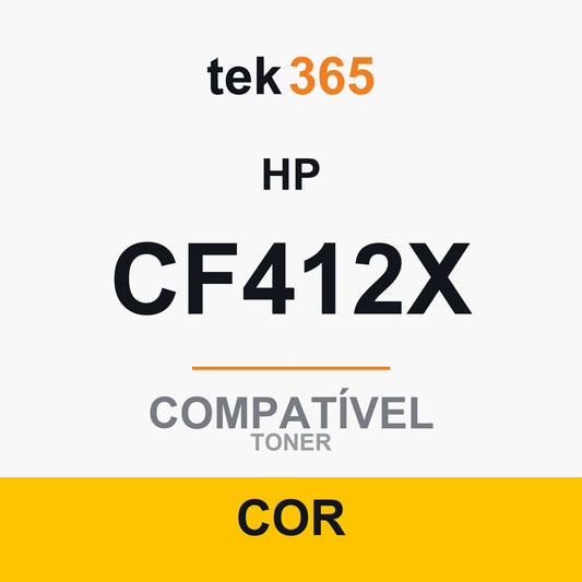 Toner compatível HP CF412X/CF412A Amarelo