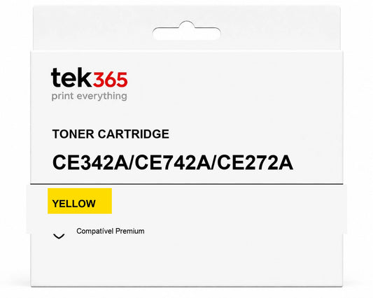 Toner Compativel HP CE342A/CE742A/CE272A Amarelo