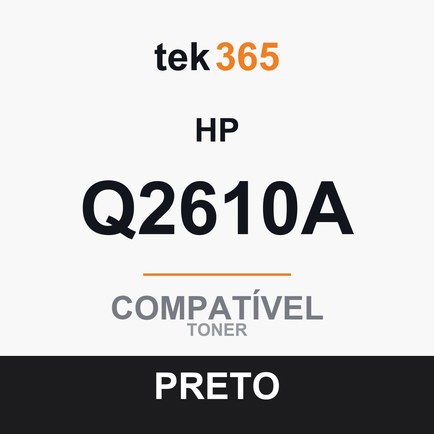 Toner Compativel HP Q2610A-PRETO-BLACK Preto
