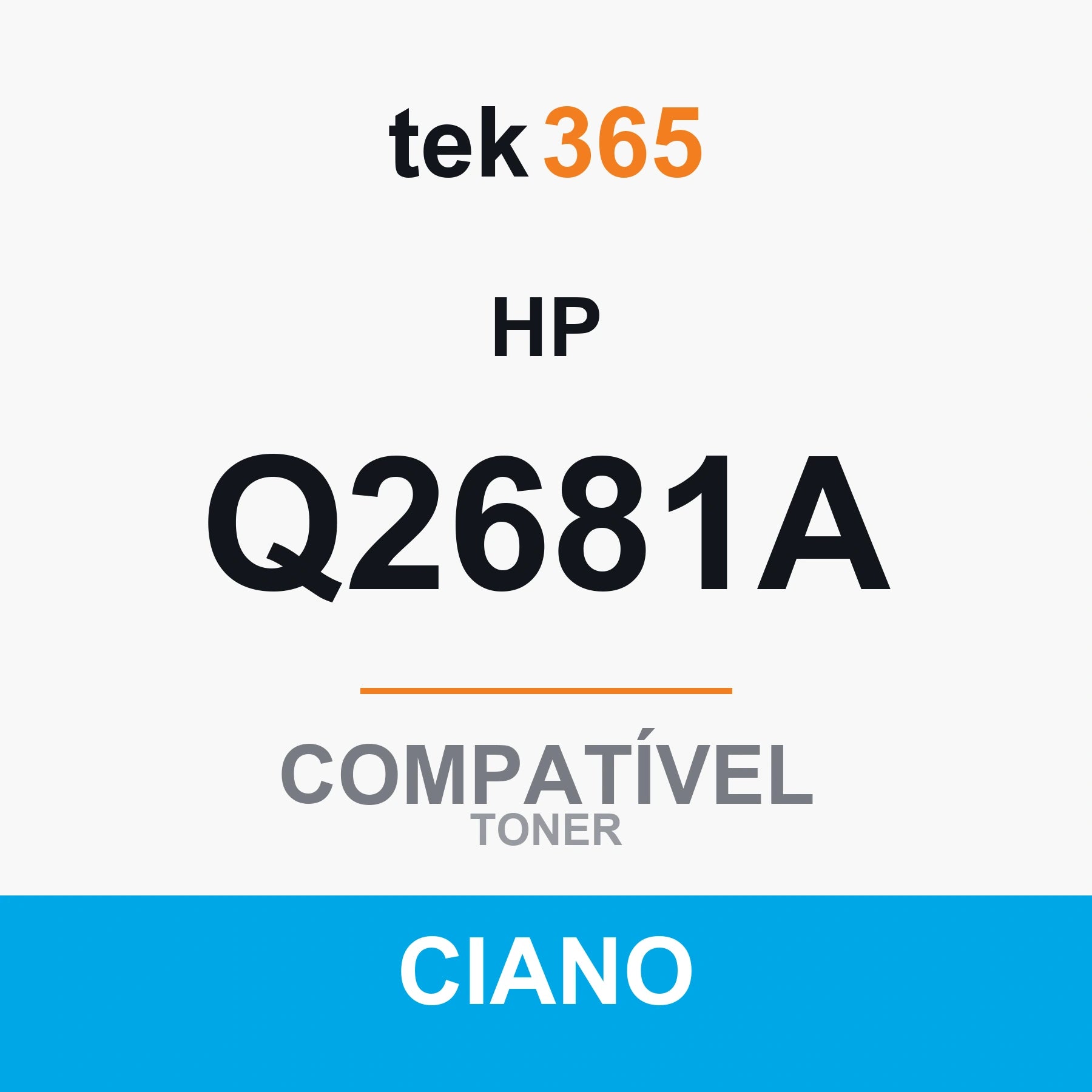 Toner Compativel HP Q2681A-CIANO-CYAN Ciano
