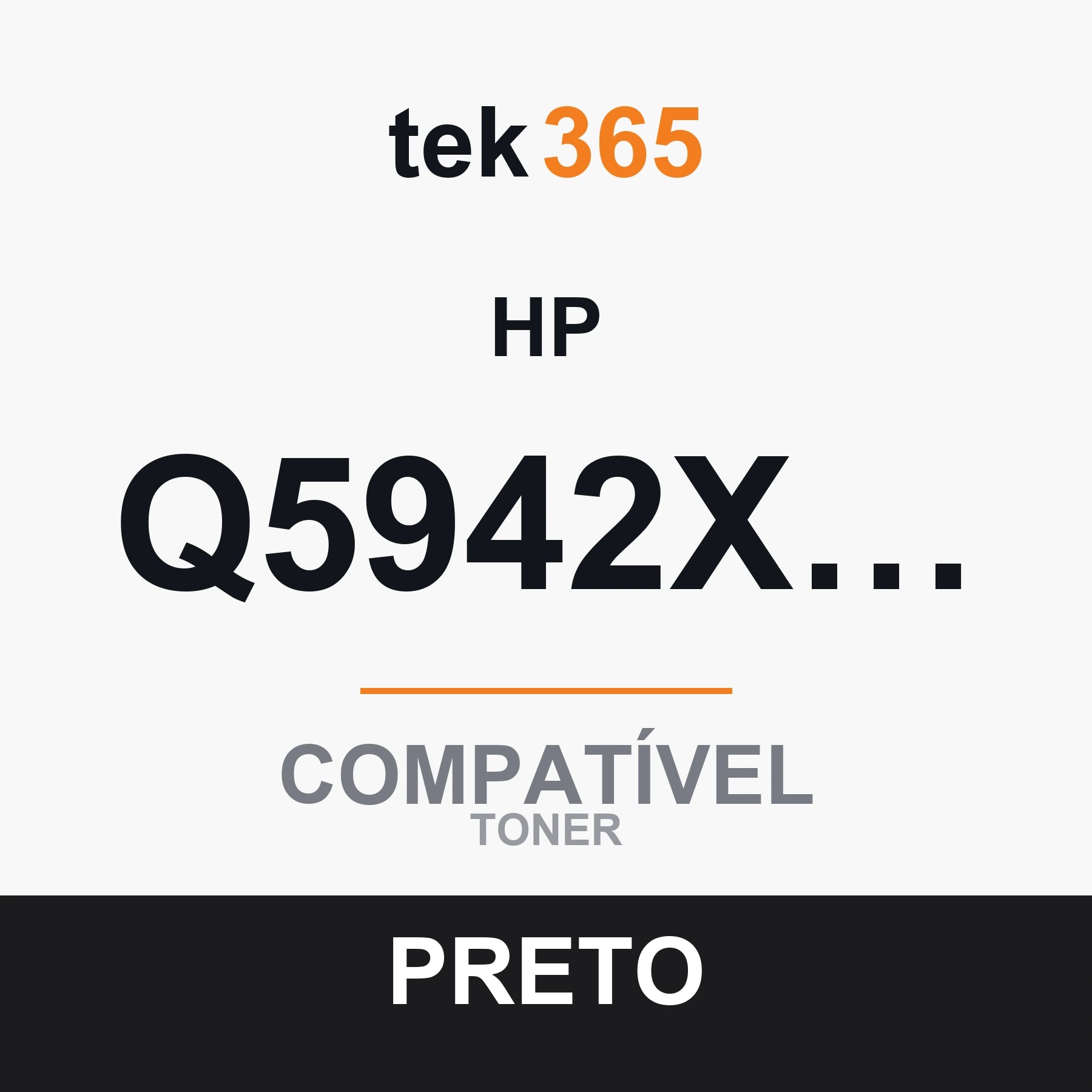 Toner Compativel HP Q5942X-Q1338A-Q1339A-BLACK Preto