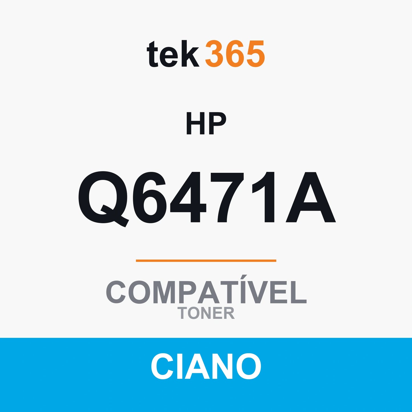 Toner Compativel HP Q6471A-CIANO-CYAN Ciano