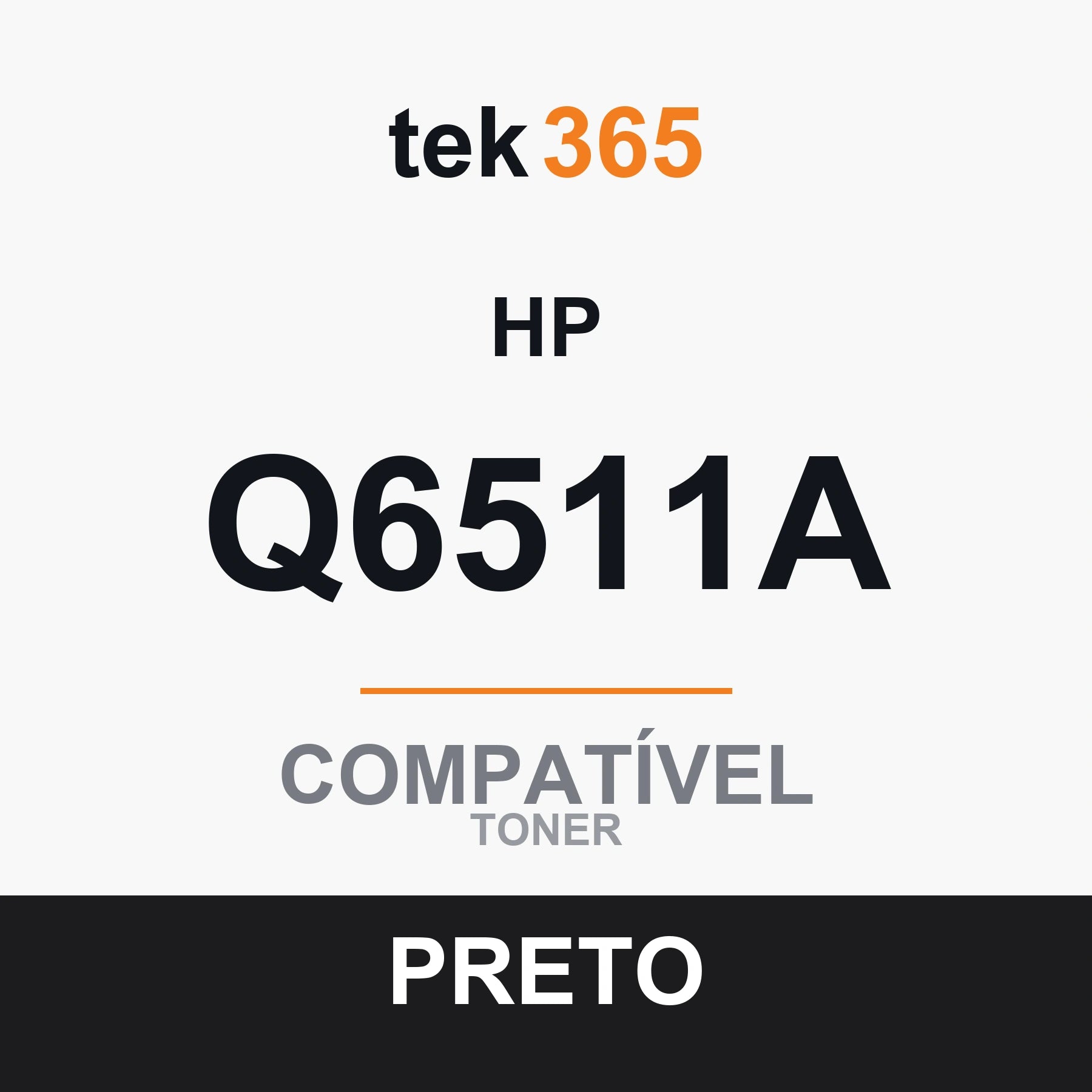 Toner Compativel HP Q6511A-PRETO-BLACK Preto