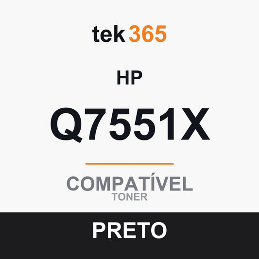Toner Compativel HP Q7551X-PRETO-BLACK Preto