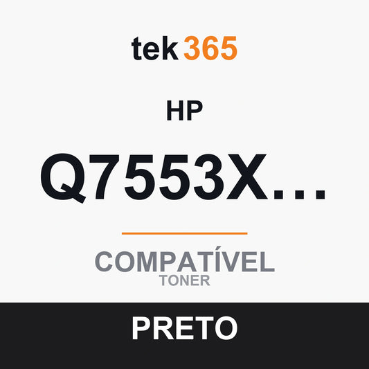 Toner Compativel HP Q7553X-Q5949X-PRETO-BLACK Preto