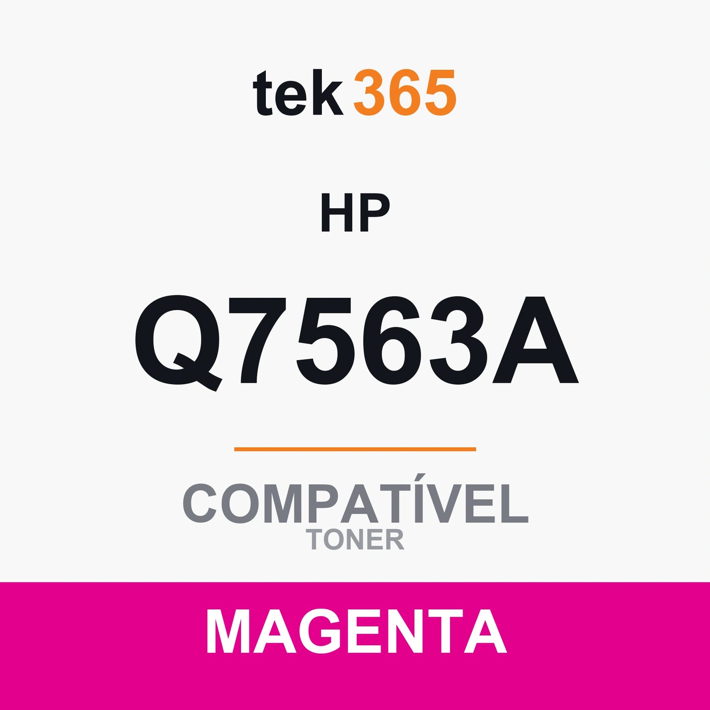 Toner Compativel HP Q7563A-MAGENTA-MAGENTA Magenta
