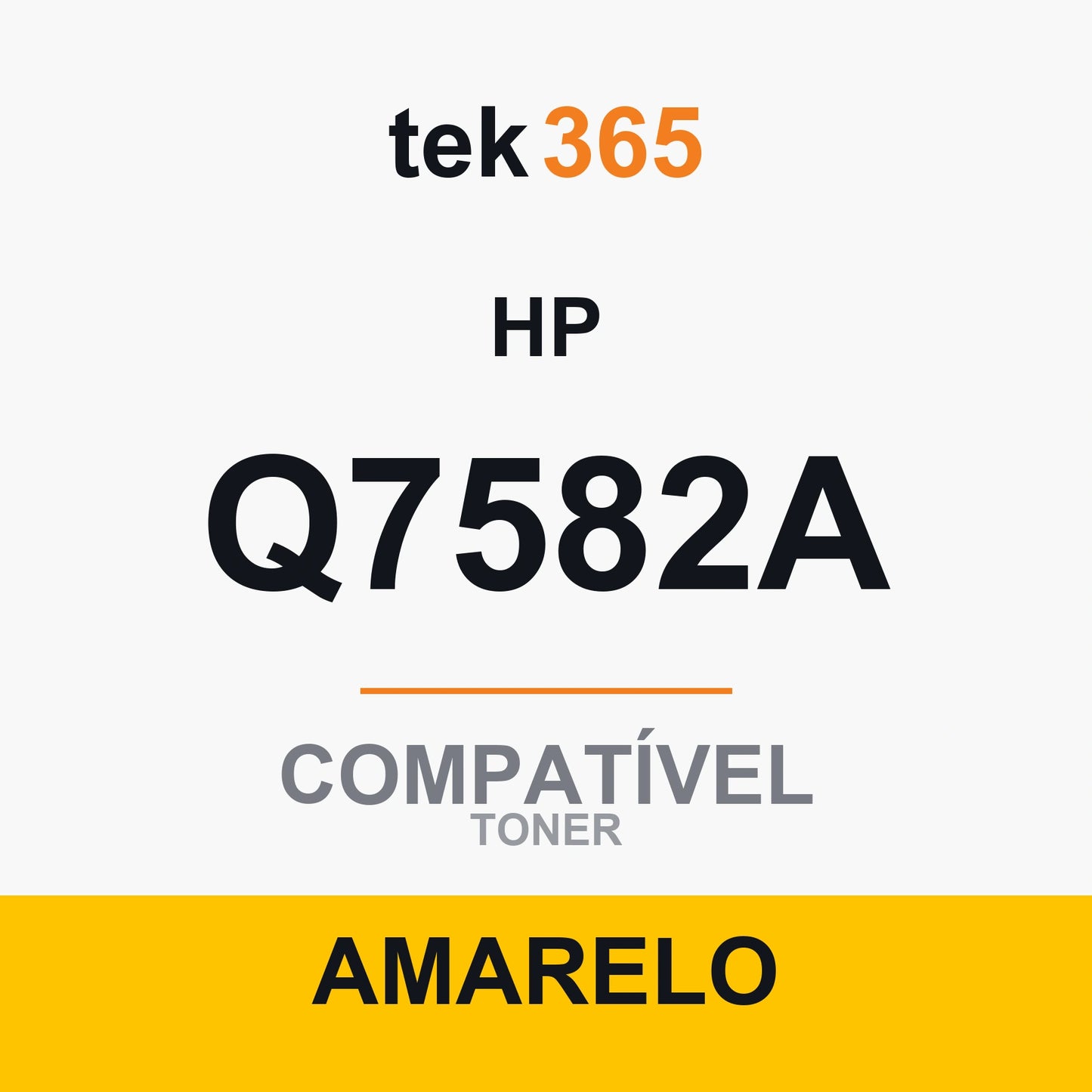 Toner Compativel HP Q7582A-AMARELO-YELLOW Amarelo