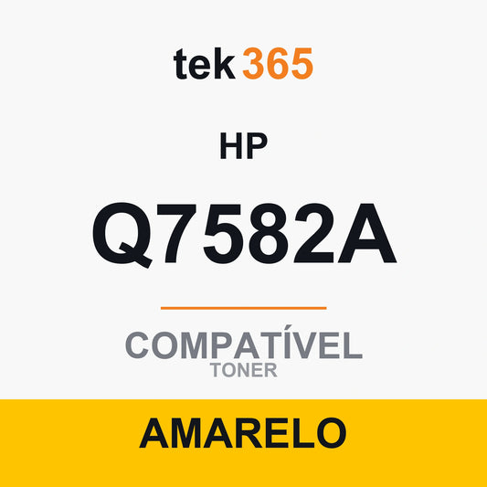 Toner Compativel HP Q7582A-AMARELO-YELLOW Amarelo