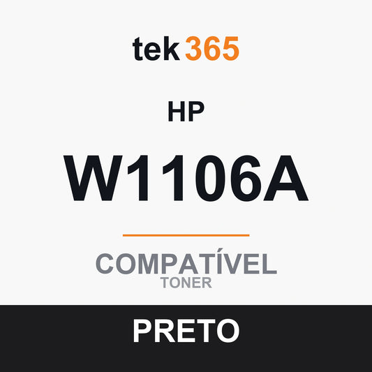 Toner compatível HP W1106A Preto