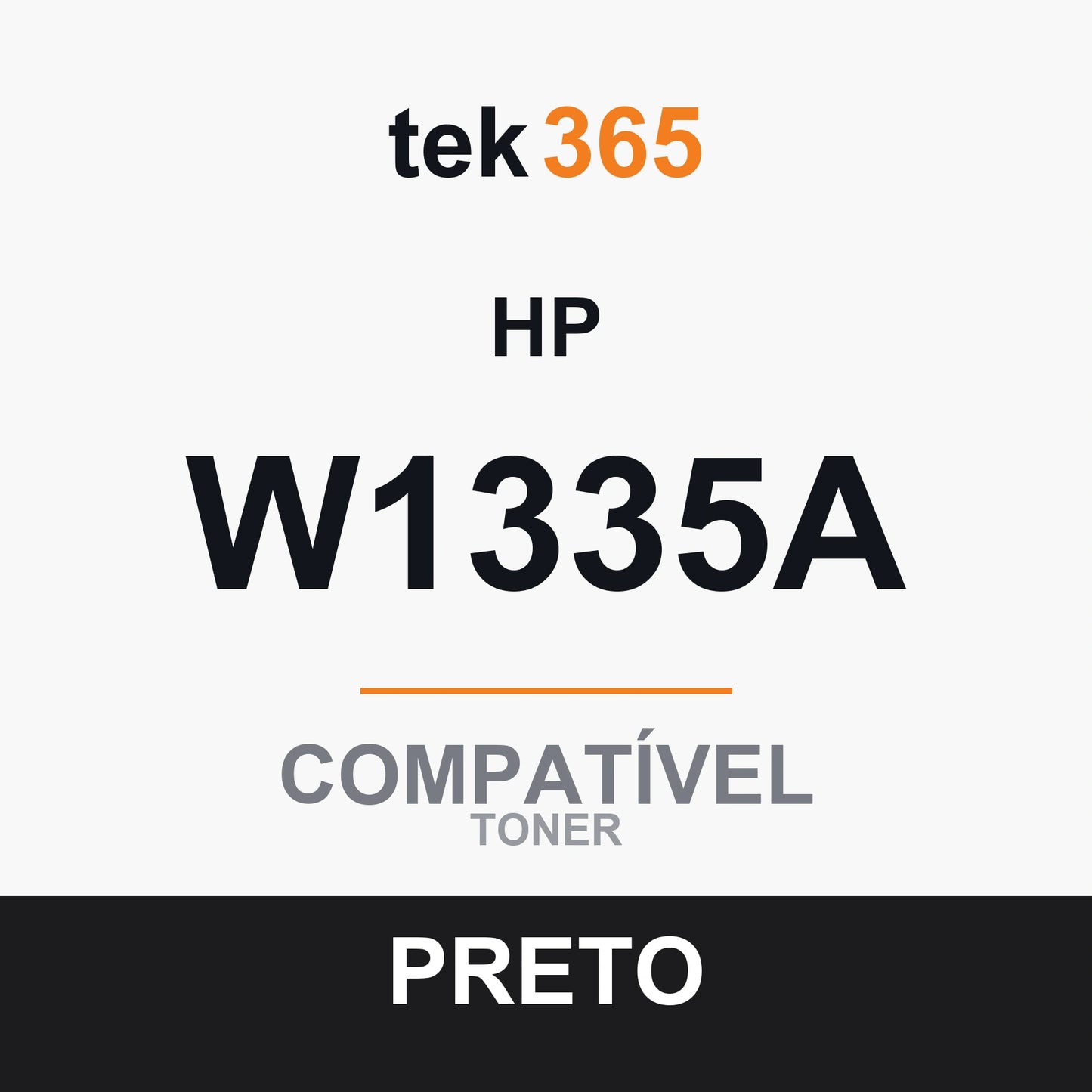 Toner compatível HP W1335A Preto