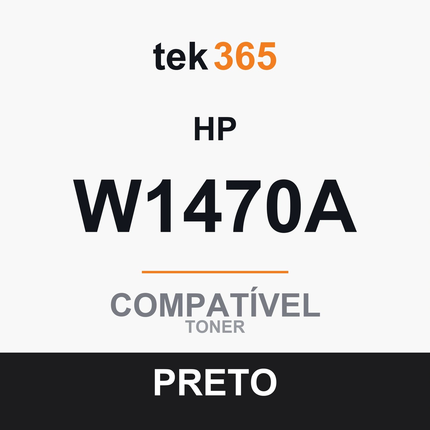Toner compatível HP W1470A Preto