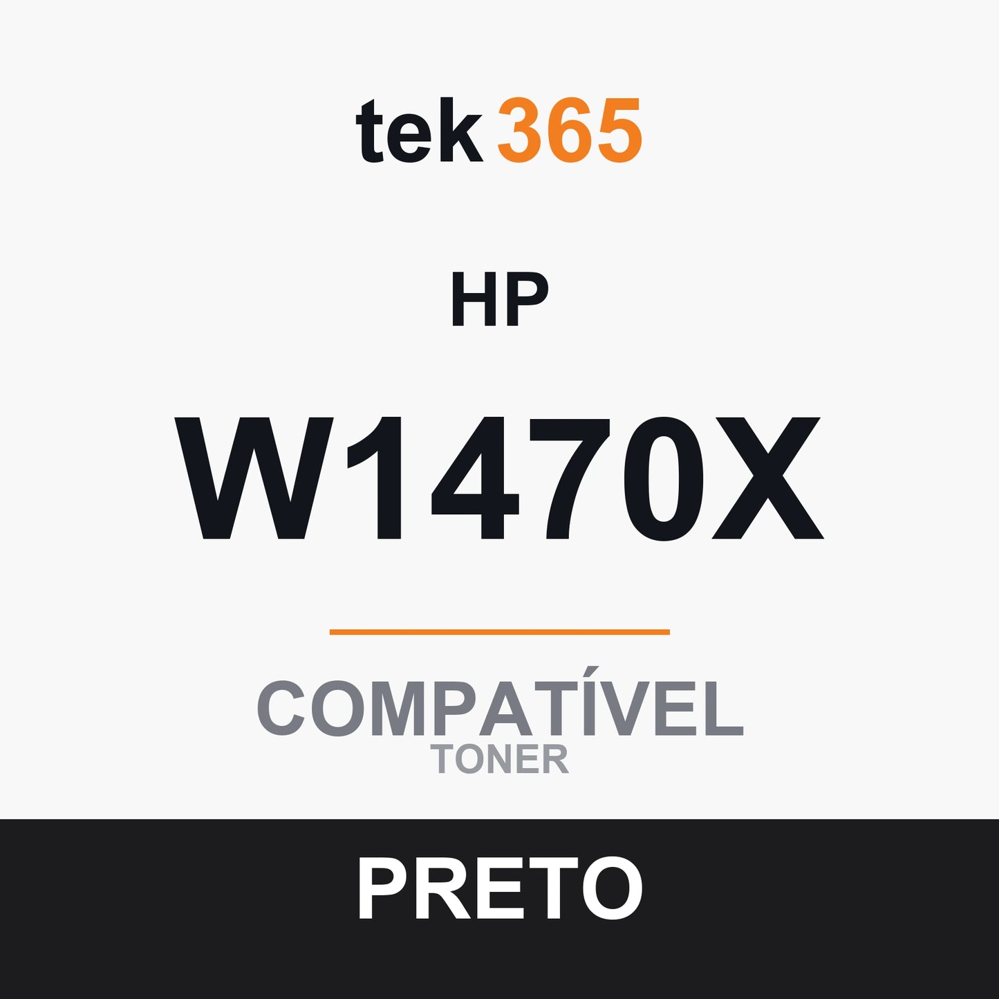 Toner compatível HP W1470X Preto