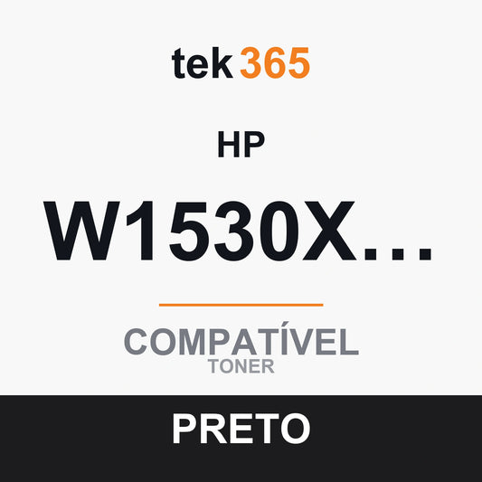Toner compatível HP W1530X Negro Kit de Recarga de Toner Preto