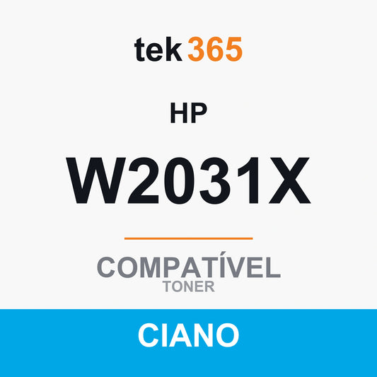 Toner compatível HP W2031X Ciano