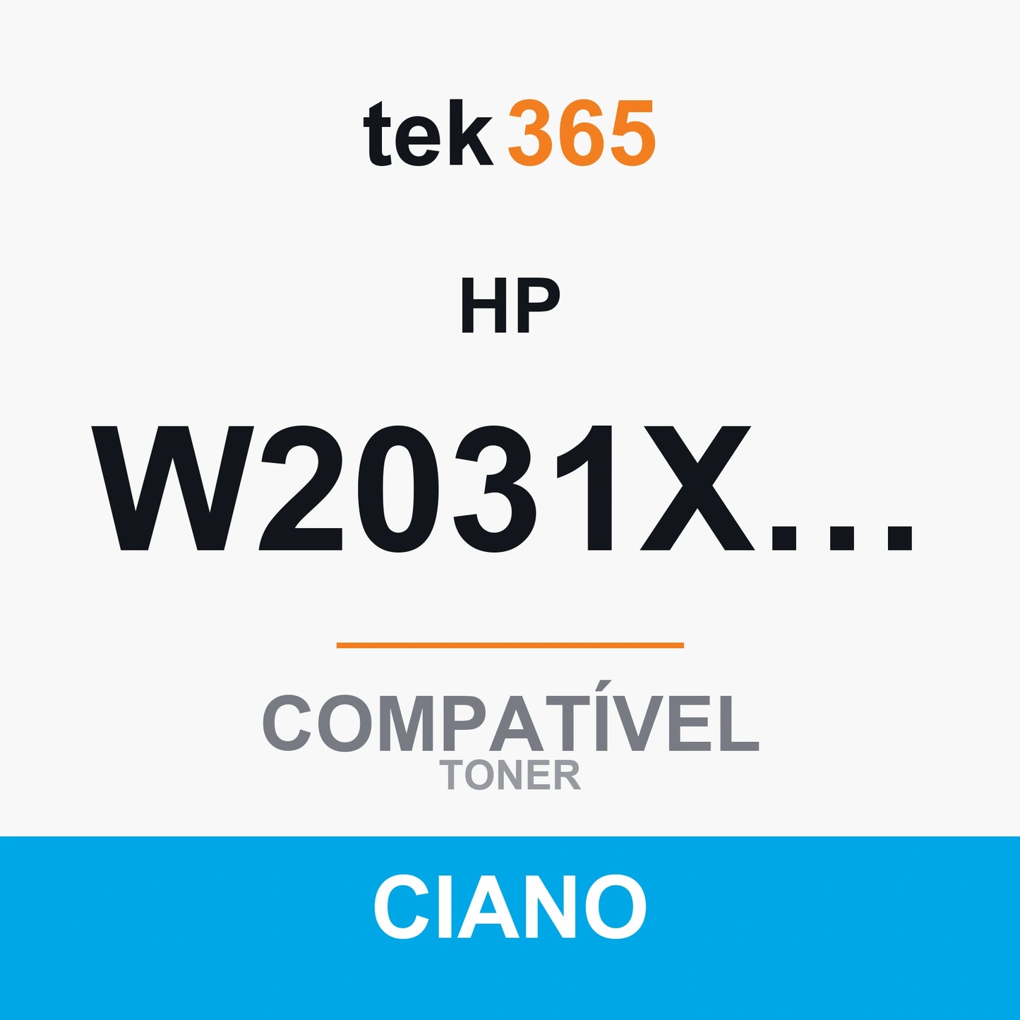 Toner compatível HP W2031X/W2031A Ciano