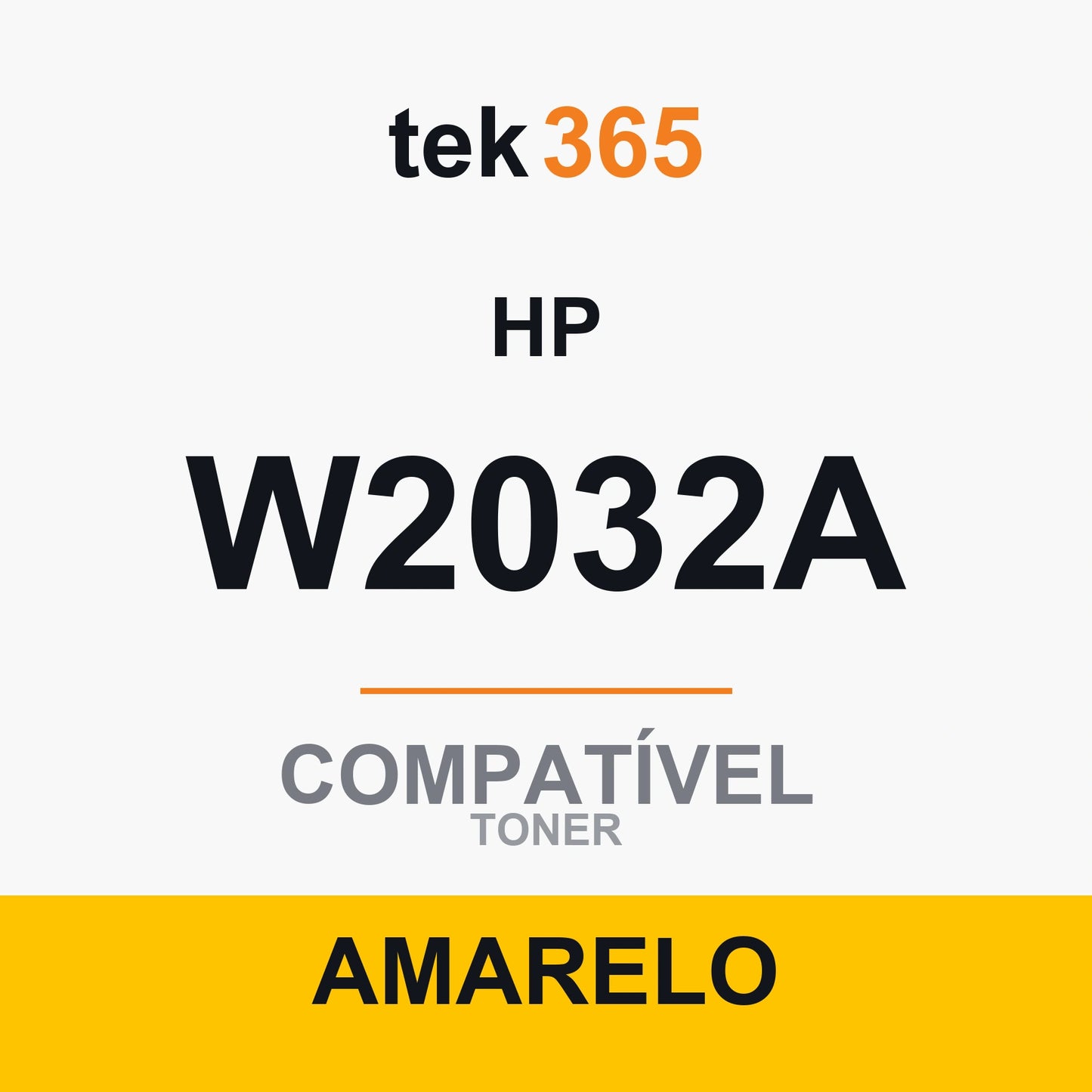 Toner compatível HP W2032A Amarelo