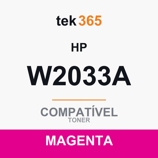 Toner compatível HP W2033A Magenta