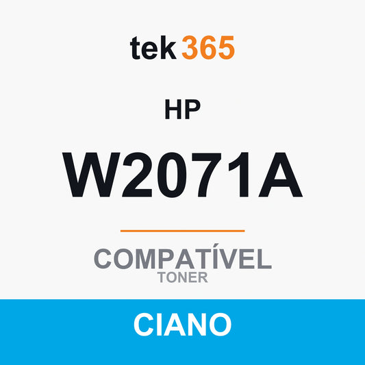 Toner compatível HP W2071A Ciano