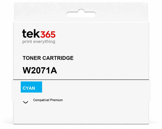 Toner compatível HP W2071A Ciano
