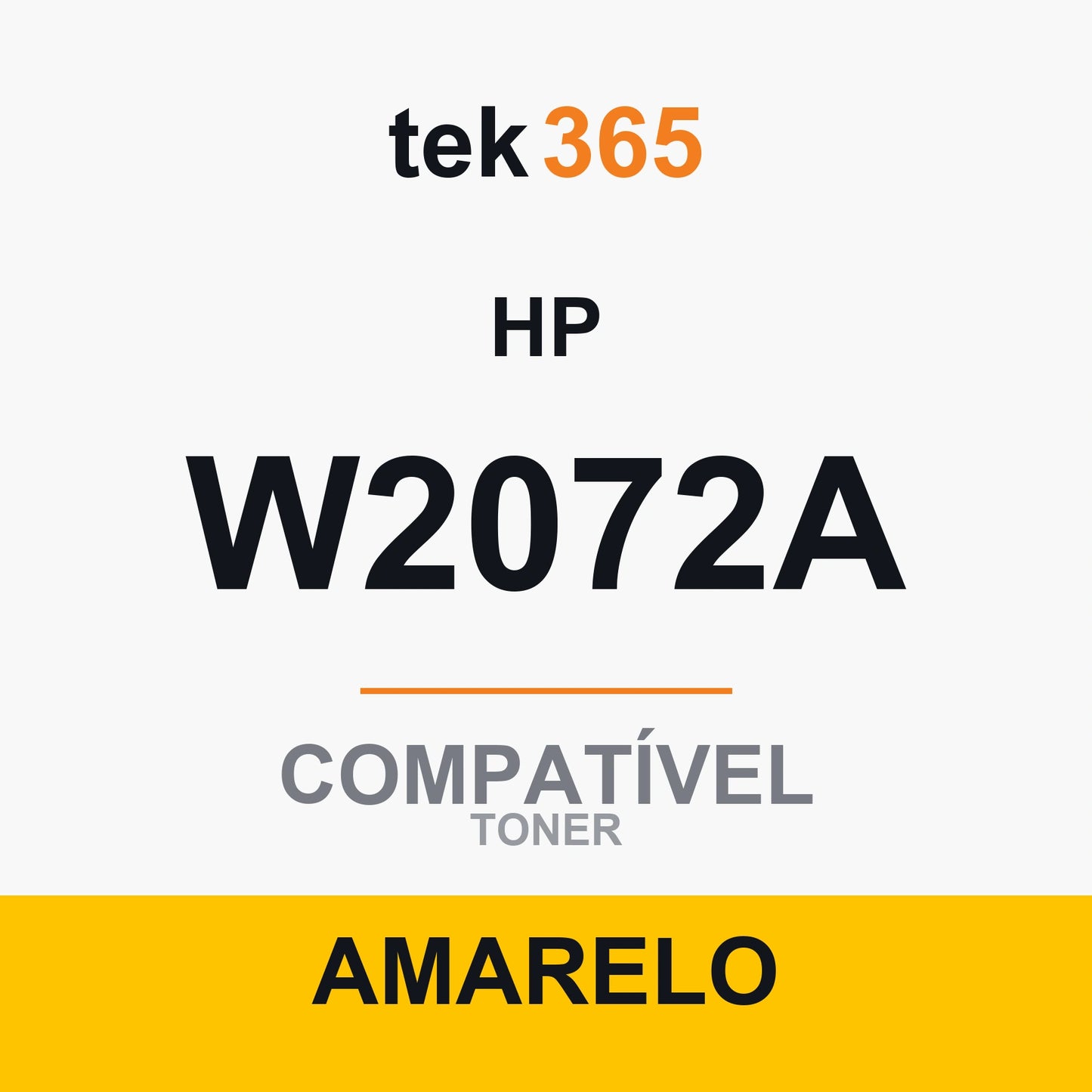Toner compatível HP W2072A Amarelo