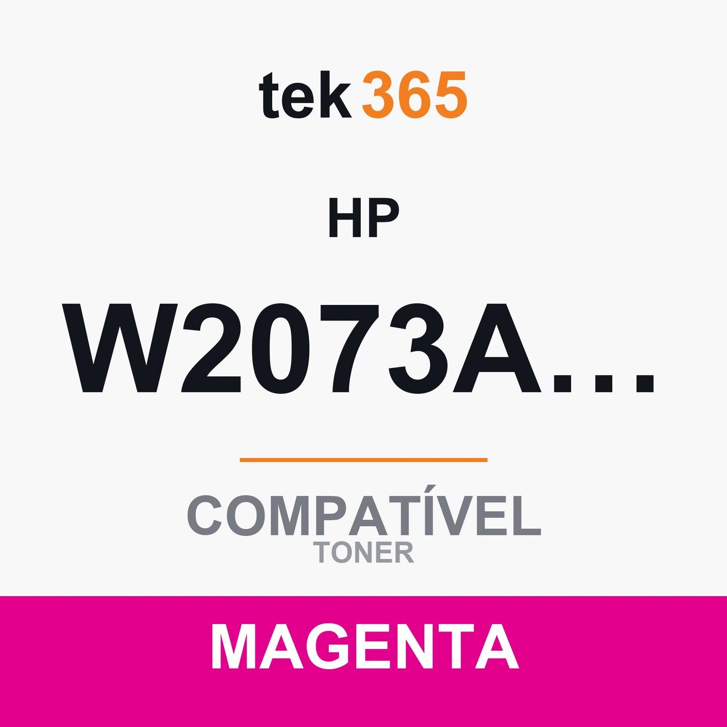 Toner compatível HP W2073A XL Magenta
