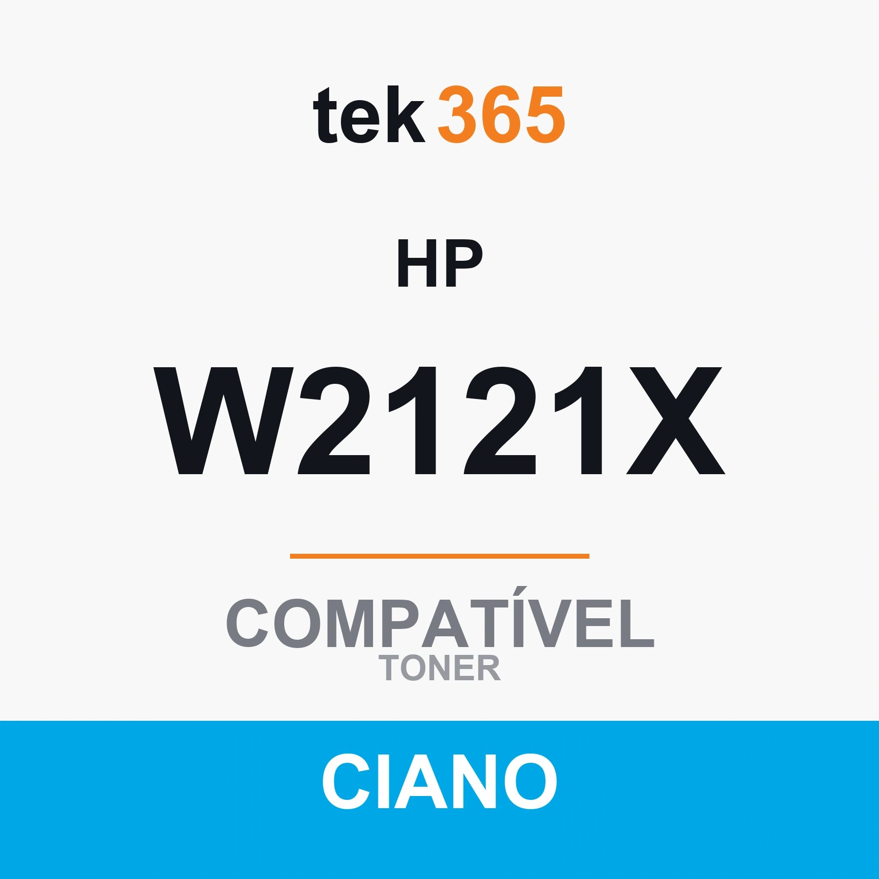 Toner Compativel HP W2121X-CIANO-CYAN Ciano