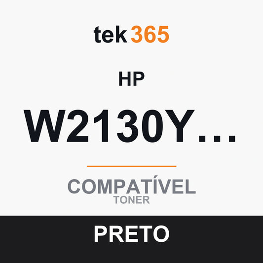 Toner compatível HP W2130Y/W2130X/W2130A Preto