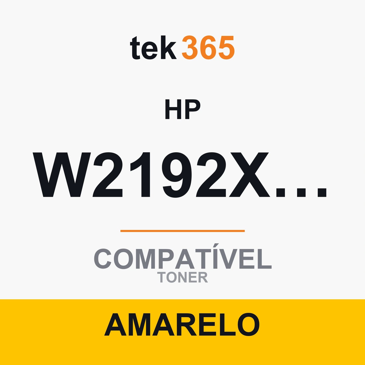 Toner compatível HP W2192X/W2192A Amarelo