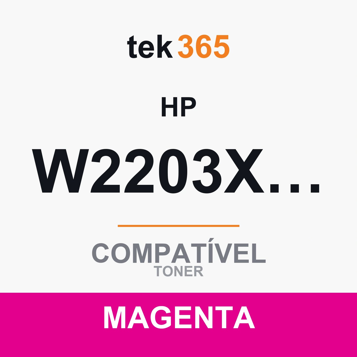 Toner compatível HP W2203X/W2203A Magenta