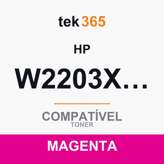 Toner compatível HP W2203X/W2203A Magenta