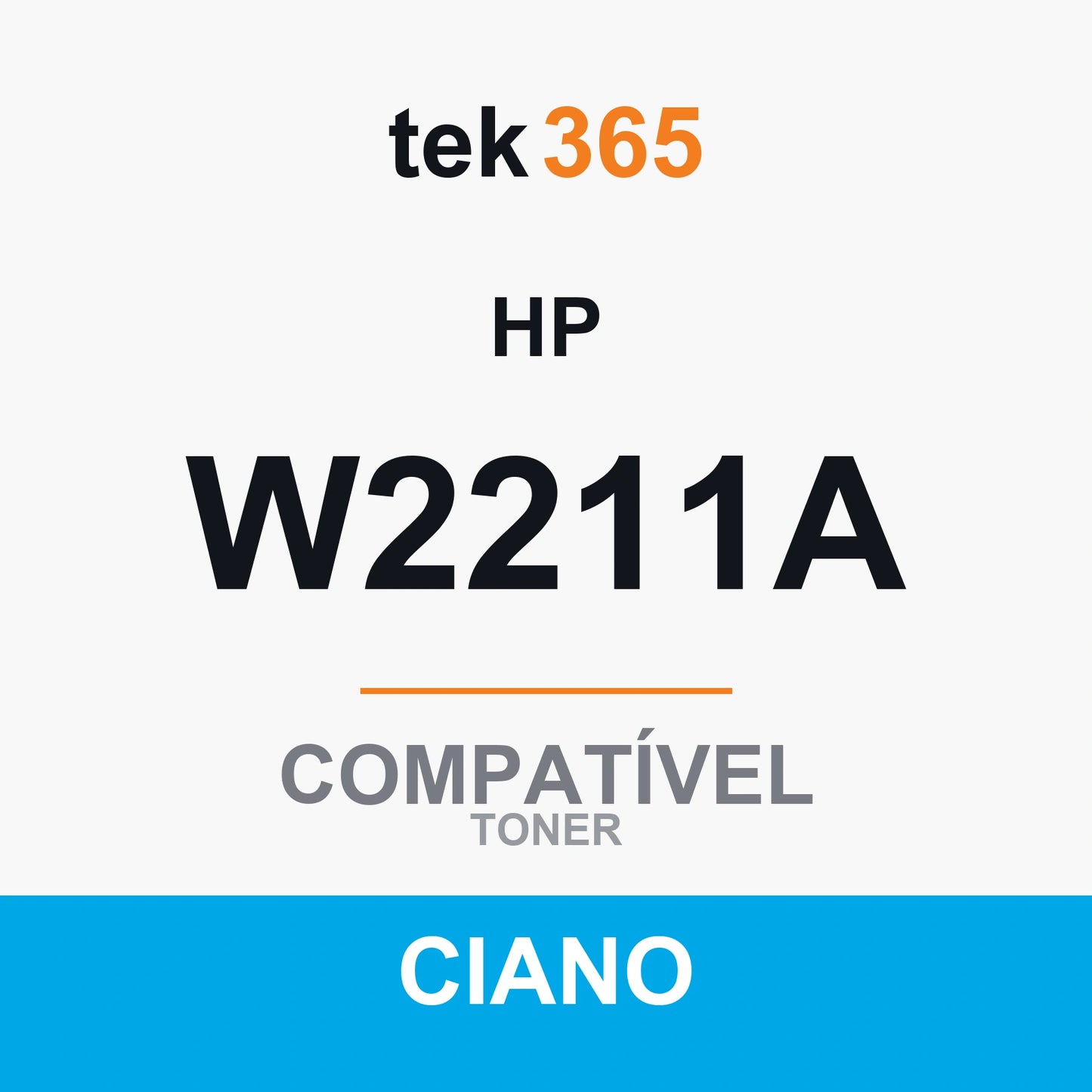 Toner compatível HP W2211A Ciano