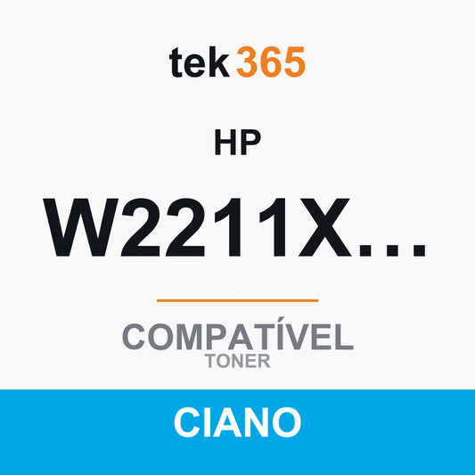 Toner compatível HP W2211X/W2211A Ciano