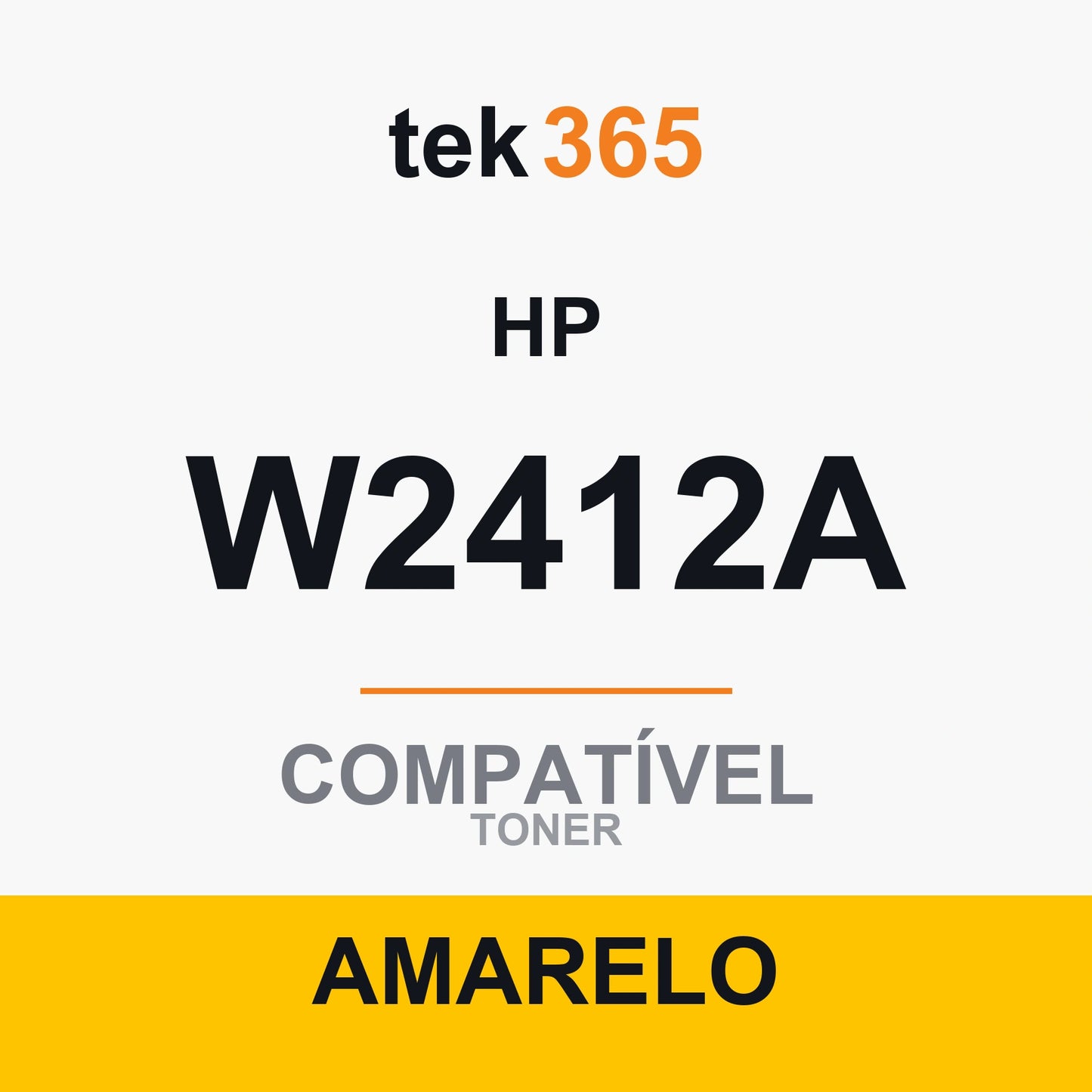 Toner compatível HP W2412A Amarelo