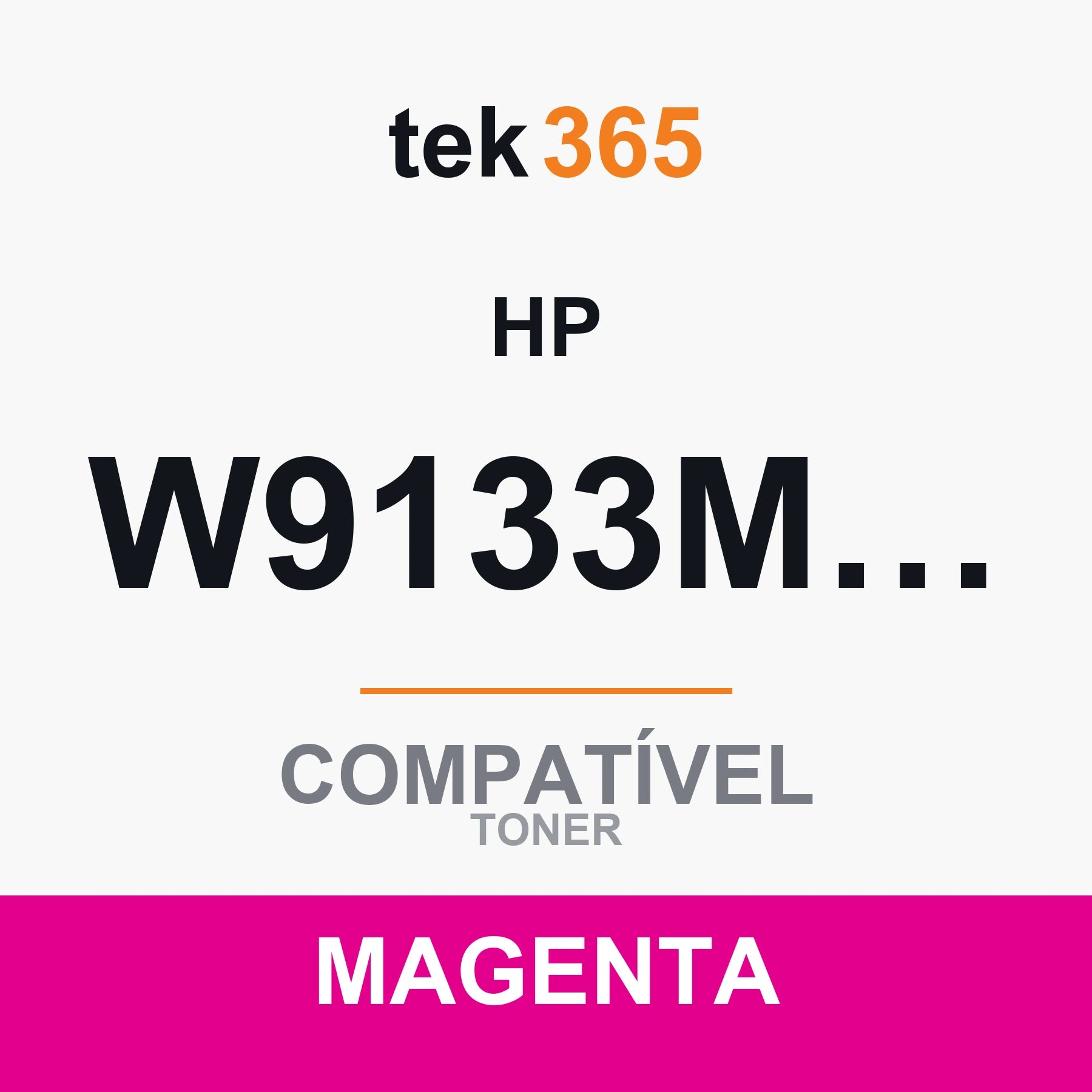 Toner Compativel HP W9133MC-W9123MC-MAGE-MAGENTA Magenta