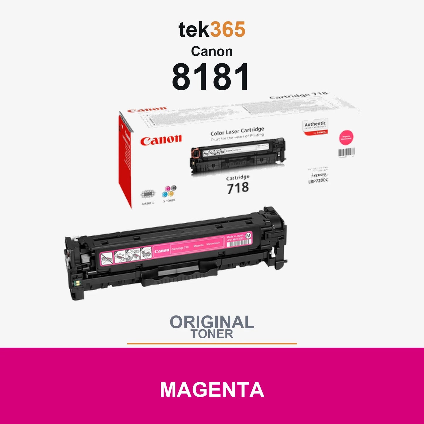 Toner original Canon €,8181 Canon 718 Magenta