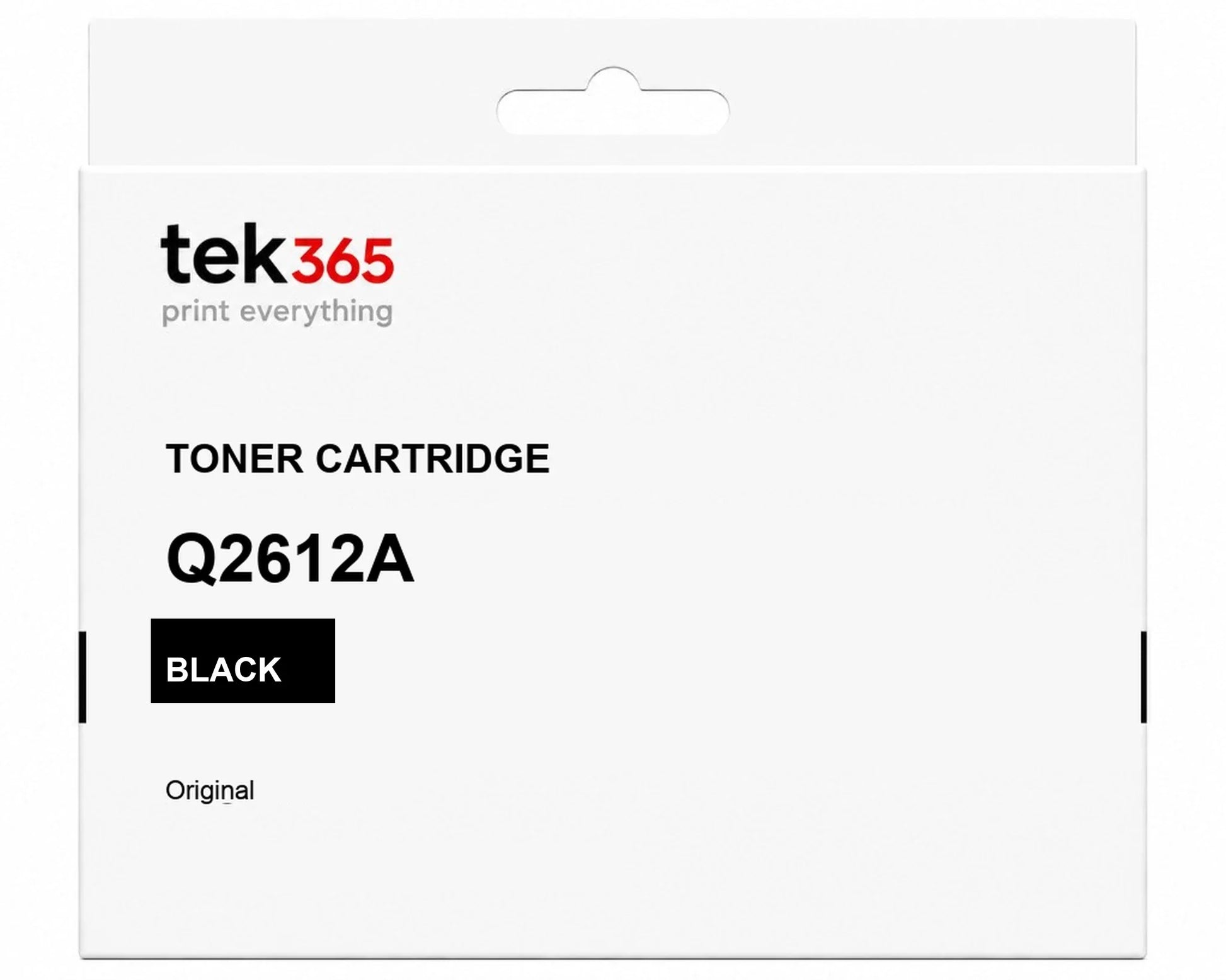 Toner original HP Q2612A Preto