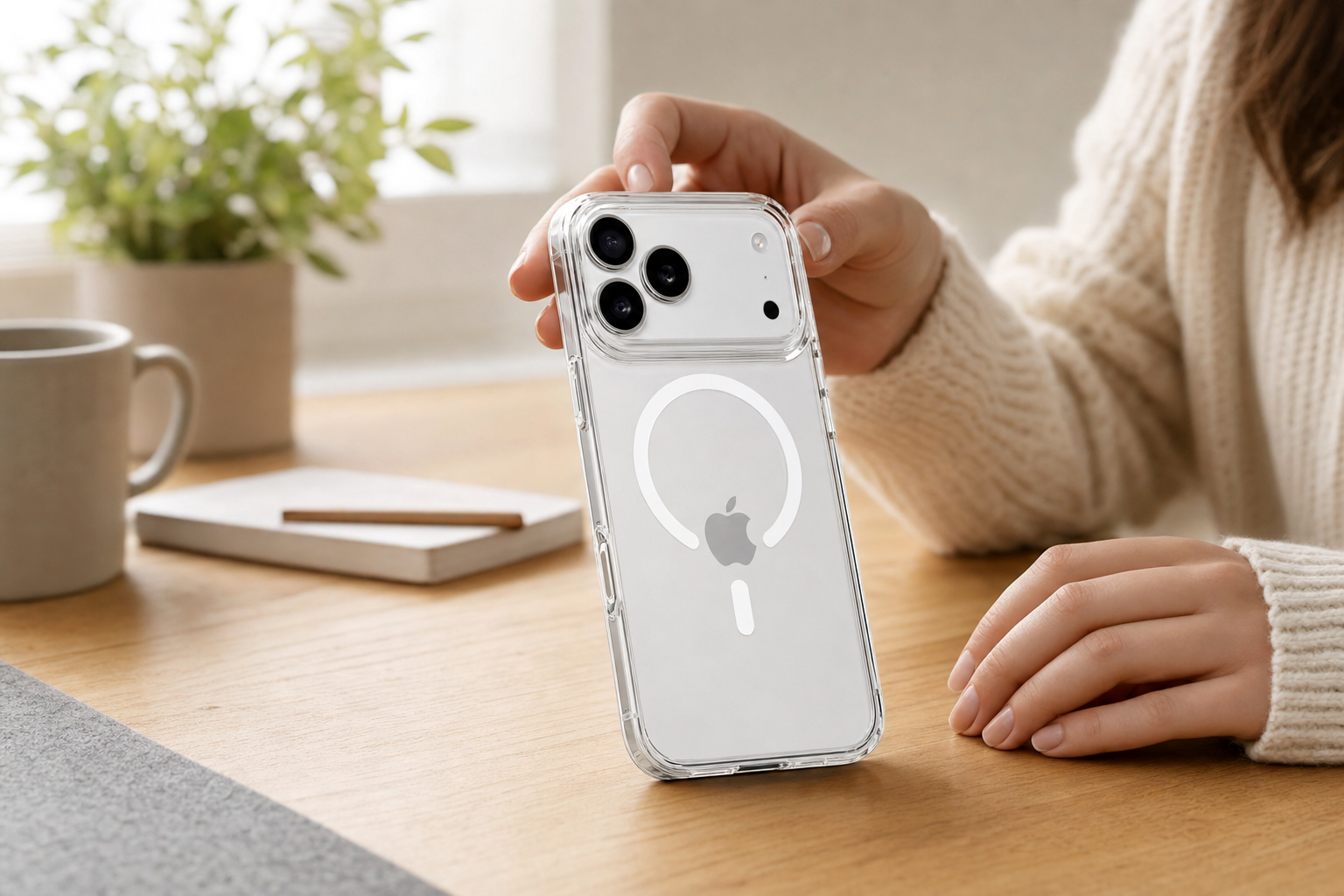 Capa Defend reforçada anti-choque com MagSafe para iPhone 17 Pro Max